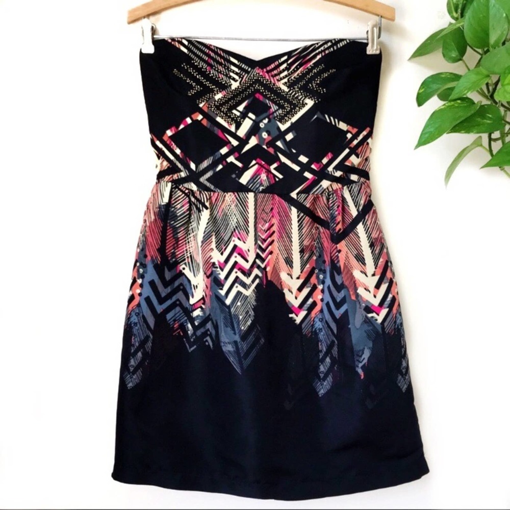 URBAN OUTFITTERS Ecote Beaded Strapless Dress M